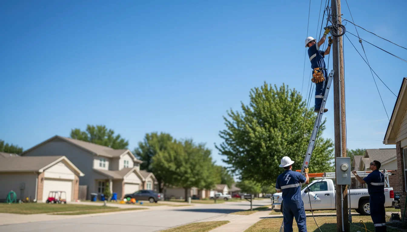 Residential electrician providing installation services in Noble, IL